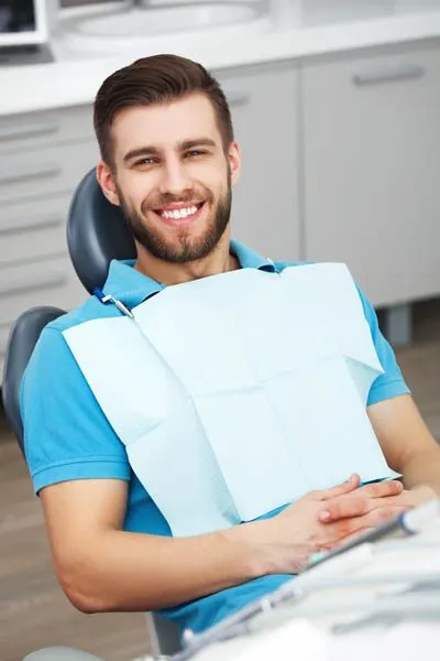 man smiling during his visit to Gaither Perio and Dental Implants